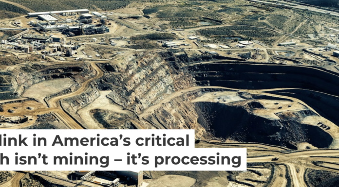 MP Materials’ Mountain Pass mine and processing facility in California was for years the only U.S. rare earth elements mine. Tmy350/Wikimedia Commons, CC BY-SA